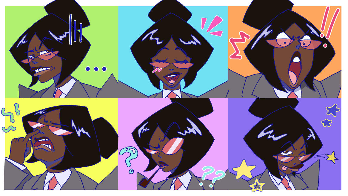 Doctor Cherise Expression Sheet